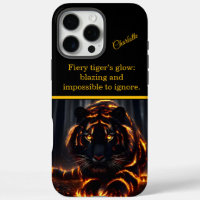 Flaming tiger prowls the night