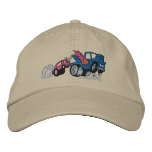 Flaming Tow Truck Embroidered Hat