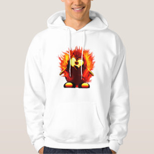 Flaming Tux (Penguin Torch) Hoodie