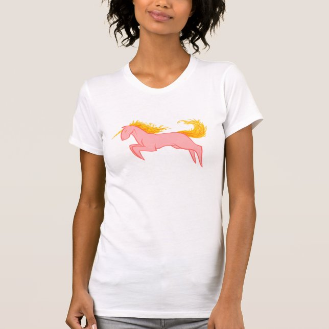 Flaming Unicorn T-Shirt (Front)