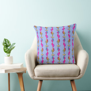 Flaming Vines Winter Cushion