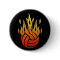 Flaming Volleyball Button