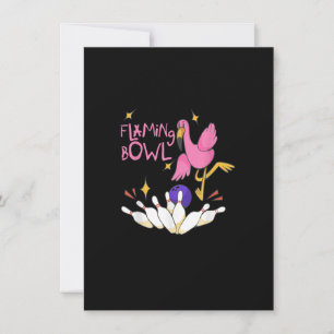 Flamingbowl Bowling Event Women Girls Flamingo Bow Invitation