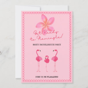 Flamingle Bachelorette Party Invitation