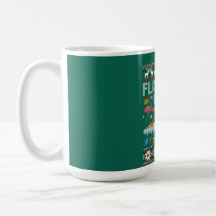 Flamingle Bells Pink Flamingo Christmas Ugly Xmas Coffee Mug