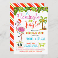 Flamingle & Jingle Christmas Party Invitation - WH