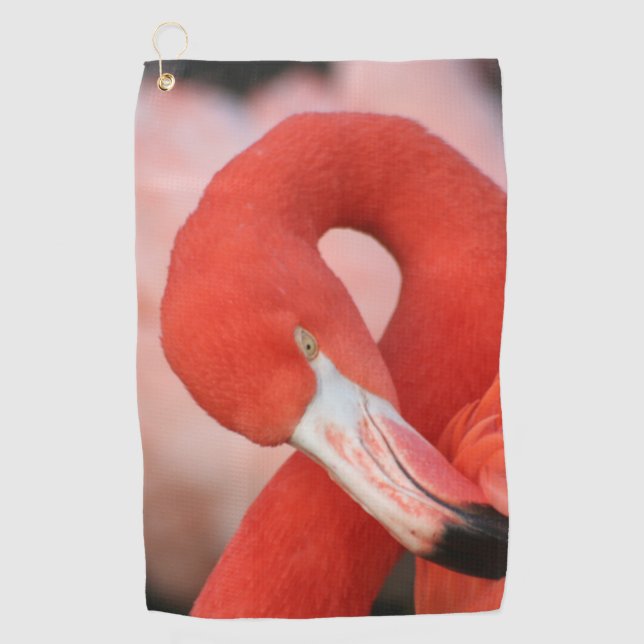 Flamingo 001 golf towel (Front)