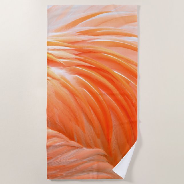 Flamingo 1 Beach Towels (Front)