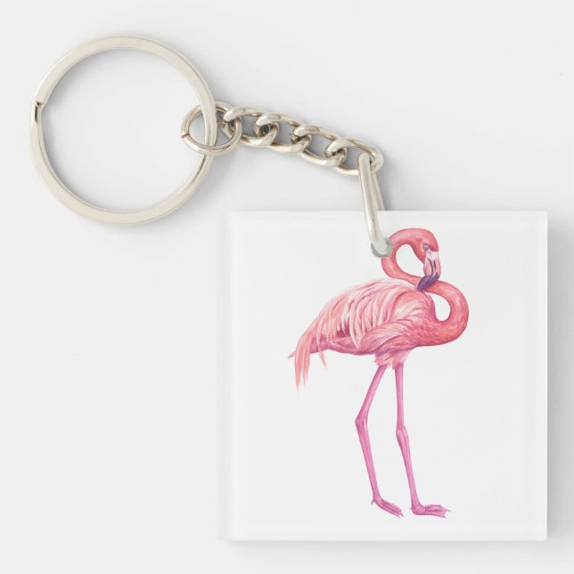 Flamingo 2 key ring (Front)