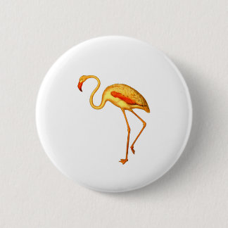 Flamingo 6 Cm Round Badge