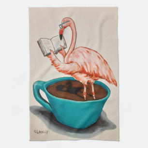 Flamingo Absurdi-tea towel