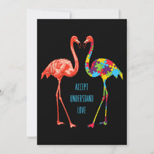 Flamingo   Accept Understand Love Autism Flamingo Save The Date