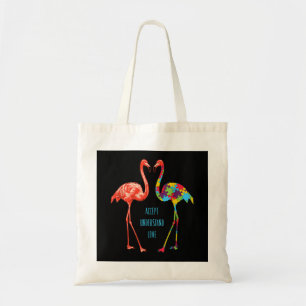 Flamingo Accept Understand Love Autism Flamingo Tote Bag