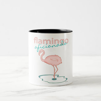 Flamingo Aficionado Two-Tone Coffee Mug