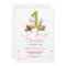 Flamingo Aloha First One Birthday Party Invite