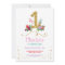 Flamingo Aloha First One Birthday Party Invite
