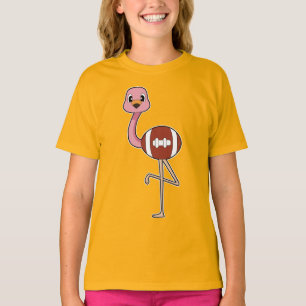 Flamingo American Football Sports T-Shirt
