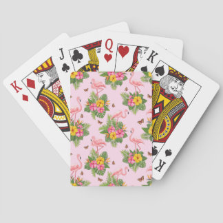 Flamingo and Butterflies 1 Playing Cards