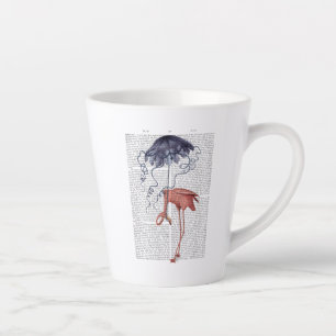 Flamingo and Parasol Latte Mug