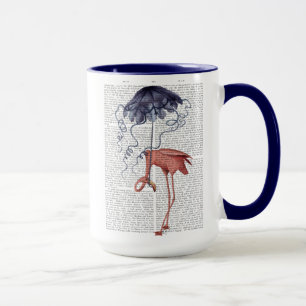 Flamingo and Parasol Mug
