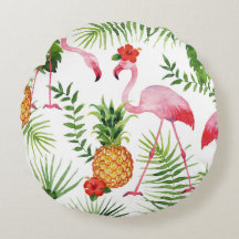 Flamingo and pineapple