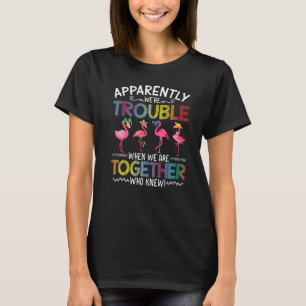 Flamingo Apparently We're Troubles When We are Tog T-Shirt