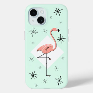 Flamingo Aqua Diamond iPhone case