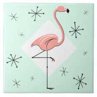 Flamingo Aqua Diamond Stars tile