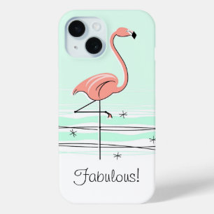 Flamingo Aqua 'Fabulous!' iPhone case
