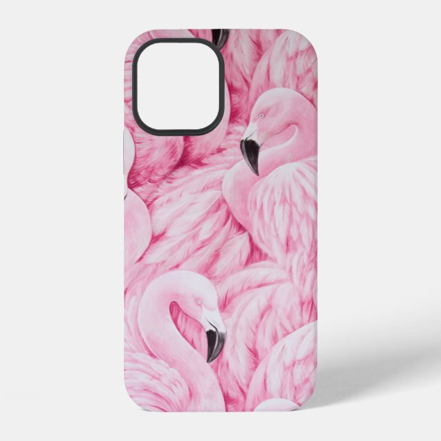 FLAMINGO ARE EVERYWHERE iPhone CASE (Back)