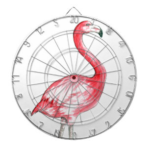 Flamingo Art Dartboard