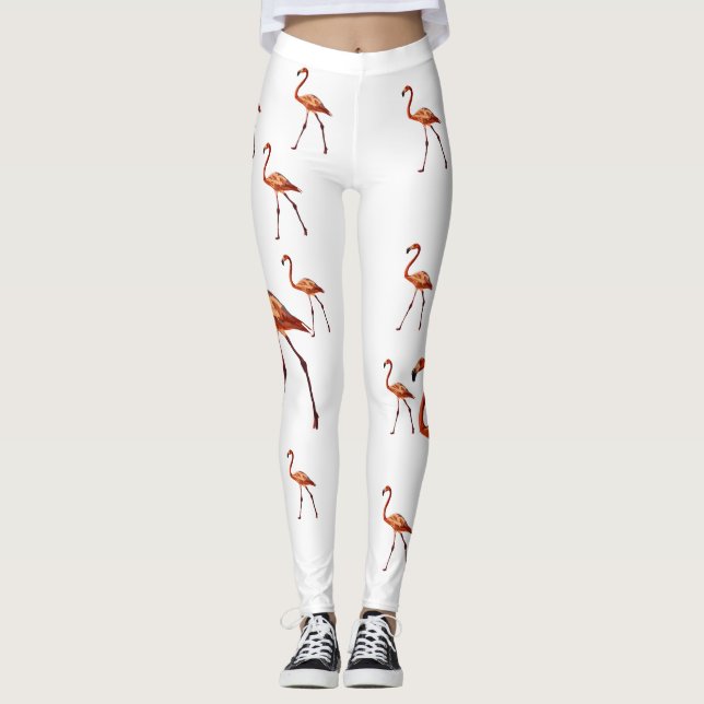 Flamingo Art Leggings (Front)