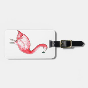 Flamingo Art Luggage Tag