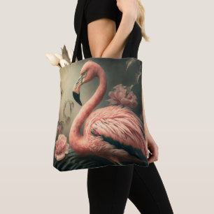FLAMINGO ART TOTE PURSE