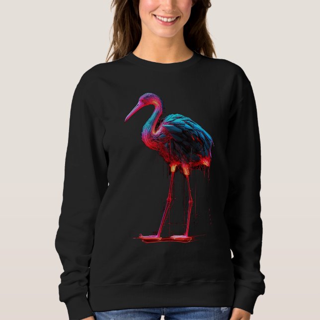 Flamingo artwork  animal  animal flamingo 2 sweatshirt (Front)