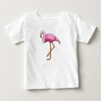 Flamingo as Bride with Veil
