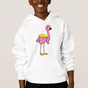Flamingo as Pupils with School bag