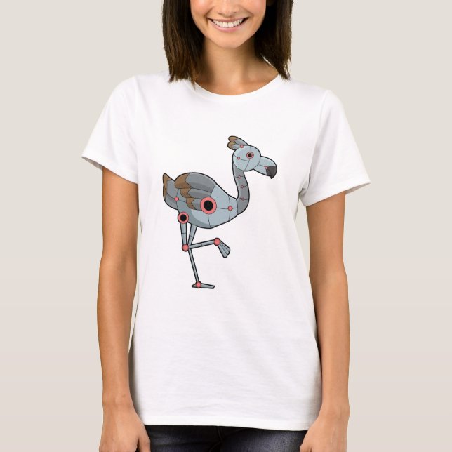 Flamingo as Robot T-Shirt (Front)