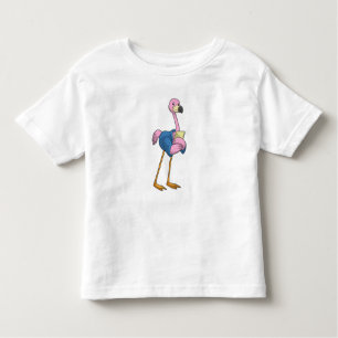 Flamingo as Secretary with Notepad Toddler T-Shirt