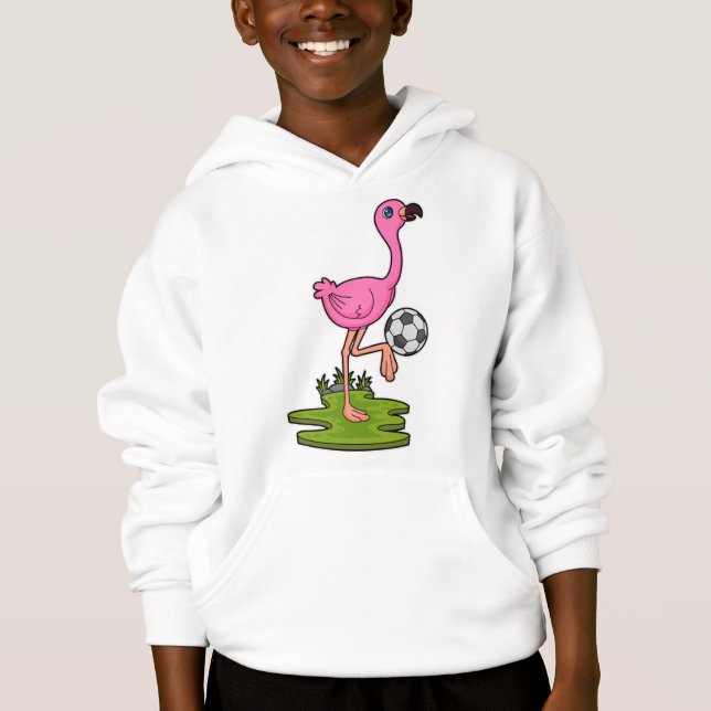 Flamingo as Soccer player with Soccer (Front)