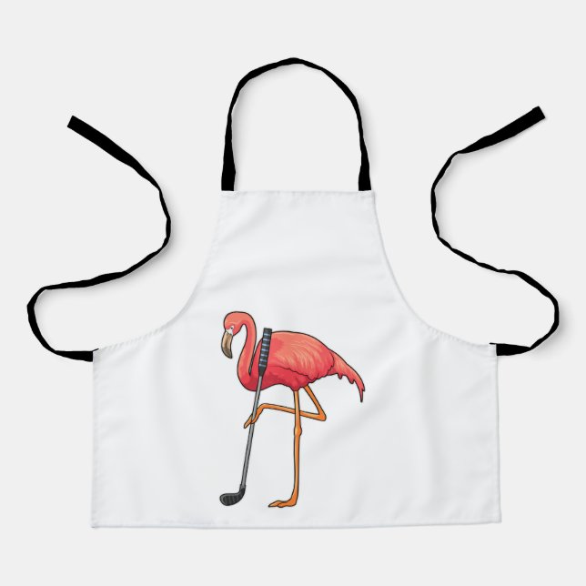 Flamingo at Golf with Golf club Apron (Front)