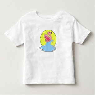 Flamingo at Surfing on Water Toddler T-Shirt