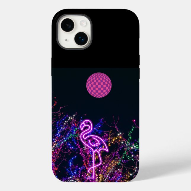 Flamingo at the dance party. Case-Mate iPhone case (Back)