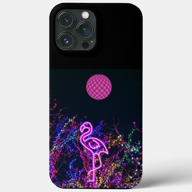 Flamingo at the dance party. Case-Mate iPhone case (Back)