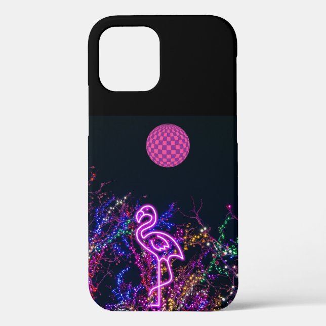 Flamingo at the dance party. Case-Mate iPhone case (Back)