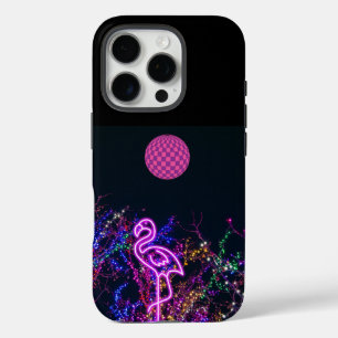 Flamingo at the dance party. iPhone 16 pro case