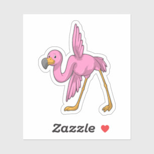 Flamingo at Yoga Stretching exercise