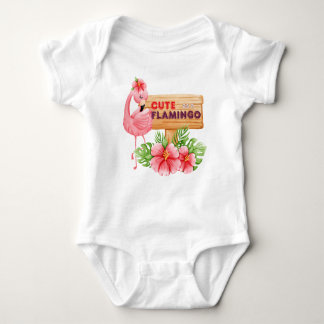 Flamingo  baby bodysuit
