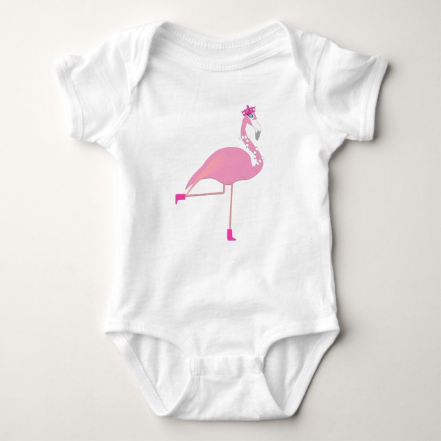 Flamingo - Baby Jersey Bodysuit (Front)