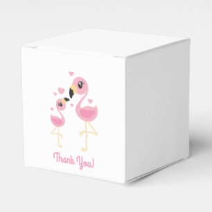 Flamingo Baby Shower Cute Tropical Favour Box